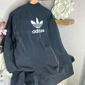 Adidad Originals Black Trefoil Coaches Jacket • Sz M
